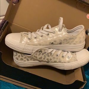White Cheetah Converse